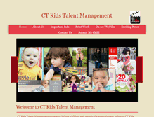 Tablet Screenshot of ctkidstalentmanagement.com